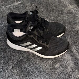 Adidas Black Sneakers with White Stripes